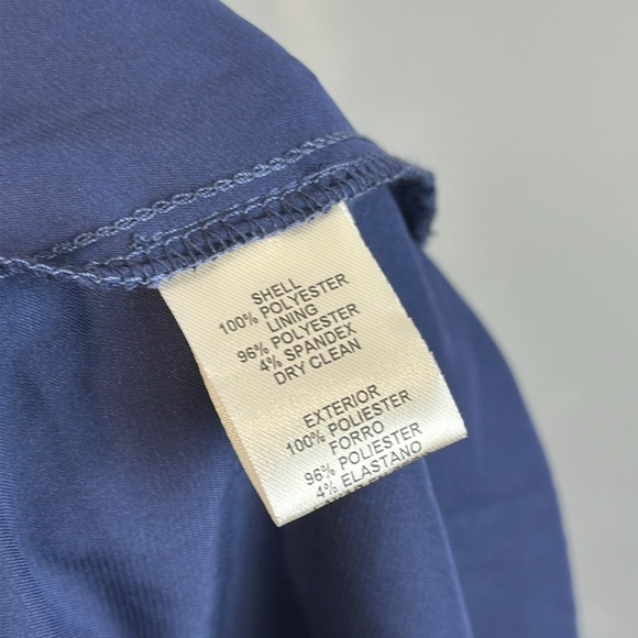 NWOT Eliza J Navy Off The Shoulder 3D Floral Evening Dress Size 2 - Picture 7 of 16